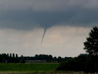 Small Tornado near Kampen, observed from the Flevopolder, 12 august 2006